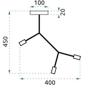 Плафон LOFT APP736-3C Black