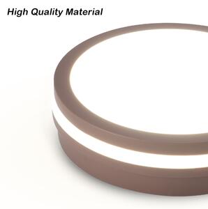 Brilagi - външно LED таванно осветително тяло BENE LED/18W/230V, диаметър 21,5 см, кафяво, IP54