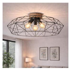 Brilagi - Таванно осветително тяло WOODY BASKET 3xE27/60W/230V Ø 80 см цвят дъб