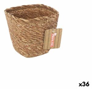 Многофункционална Кошница Privilege Кафяв плетена ракита Квадратек 12 x 12 x 11 cm (36 броя)