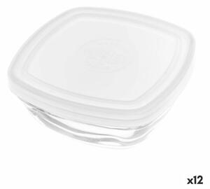 Квадратна Кутия за Обяд с Капак Duralex FreshBox Прозрачен 300 ml 11 x 11 x 4,5 cm (12 броя)