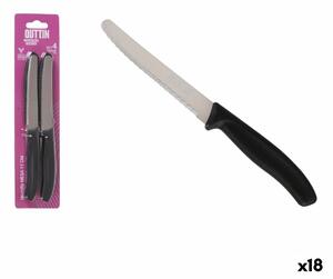 Комплект Ножове Quttin Черен Сребрист Неръждаема стомана 11 cm 4 Части (18 броя)