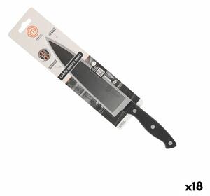 Кухненски Нож MasterChef Chef Черен Сребрист 20 cm (18 броя)