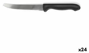 Комплект Ножове за Месо Cuyfor Черен Сребрист 12 cm 6 Части (24 броя)
