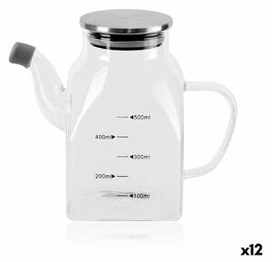Солница La Mediterránea Прозрачен Сребрист Метал Боросиликатно Стъкло 0,5 L (12 броя)