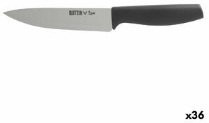 Кухненски Нож Quttin Laos Черен Сребрист 15 cm (36 броя)
