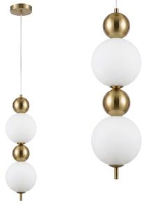 LED висящ полилей LHJ116-2CP четкано злато