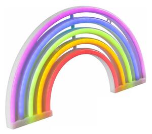 LED Неонова декорация за стена RAINBOW LED/3W/3xAA USB многоцветен