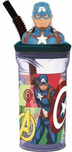 Чаша със Сламка The Avengers Seven Wonders Captain America 360 ml