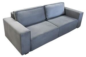 Разтегателен триместен диван RONDA с място за съхранение, сив