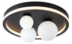 Searchlight 73380BK - LED таванно осветително тяло TRIDENT LED/20W/230V Ø 40 см