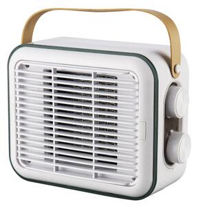 Вентилаторна печка ELITE EFHR-1383 Ретро, 1500W, До 15 м2, PTC нагревател, 3 степени, Защита при преобръщане, Бял/горчица