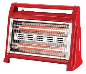 Кварцова печка ELITE EQH-1393, 1600W, До 15 м2, 2 степени, Турбовентилатор, Вграден овлажнител, Червен