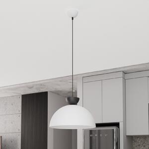 EMIBIG LIGHTING Висяща лампа Lunaro, бяла, Ø 40 cm, метал, Затъмняване, Бял, Дневна/трапезария, Метал, Модерен