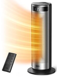 Вентилаторна печка DREO Solaris 628, 2000W, До 25 м2, 5 режима, 5-35C, HeatShield360, Таймер, Черен/Сив
