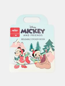 Sinsay - Книжка с многократни стикери Mickey Mouse - светлосиньо