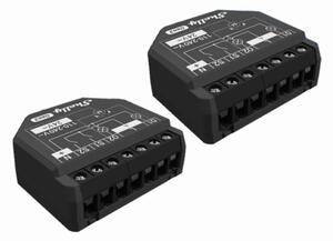WiFi релета Shelly 2PM Gen3, за контакт, изисква неутрала, амперметър, Bluetooth, 2 броя, черни