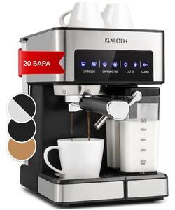 Klarstein Arabica Comfort, кафемашина с портафилтър, 1350W, 20 бара, 1,8 литра, тъч панел