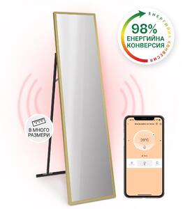 Klarstein La Palma 900 smart, Интелигентен инфрачервен отоплител, 40x160cm, 900W, Стойка за огледало