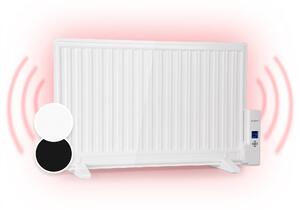 OneConcept Wallander, маслен радиатор, 800 W, термостат, маслено нагряване, ultra плосък дизайн, бял