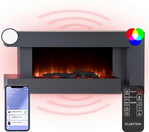 Klarstein Studio Light & Fire 2 Smart, камина, 1000/2000W, MDF, WiFi Контрол
