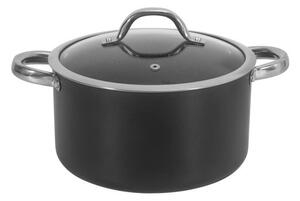 Тенджера Oliver Voltz OV54418N20D, вместимост 3.3 l, 20 cm диаметър, алуминий, капак, черна