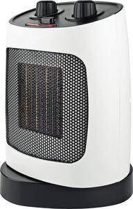 Керамична печка за отопление ELITE ECH-1374, 2000W, До 20 м2, 2 степени, Осцилация, Светлинен индикатор, Защита срещу преобръщане, Бял/черен