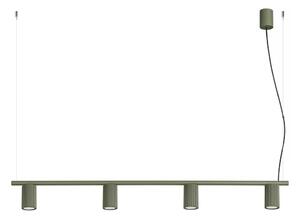 Sollux SL.2714 - Полилей на кабел KARBON 4xGU10/10W/230V зелен