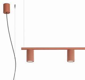 Sollux SL.2715 - Полилей на кабел KARBON 4xGU10/10W/230V оранжев