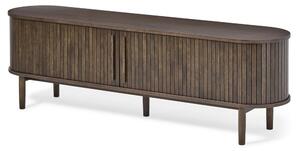 Кафява маса за телевизор от декор от дъб 180x56x40 cm Meta – Unique Furniture