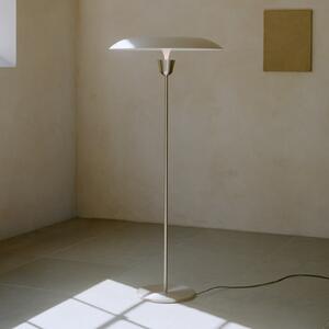 New Works NEW WORKS LED стояща лампа Kantarell, никел, с регулиране на яркостта, 127 см, Затъмняване, Сив, Дневна/трапезария, Алуминий, Модерен