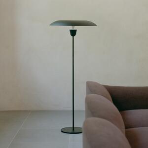 New Works NEW WORKS LED стояща лампа Kantarell, черна, с регулиране на яркостта, 127 см, Затъмняване, Черен, Дневна/трапезария, Алуминий, Модерен