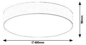 Rabalux 5682 - LED Плафониера ARTEMIS LED/24W/230V златист/бял