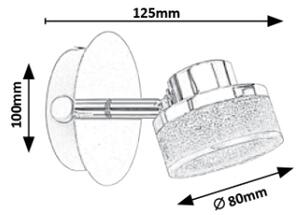 Rabalux 5635 - LED Стенна Точково осветително тяло PADMA LED/5W/230V