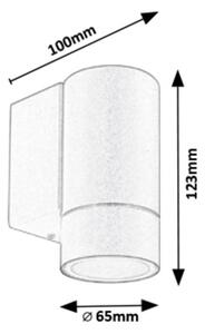 Rabalux 8120 - Екстериорна Стенна лампа PHOENIX 1xGU10/10W/230V IP54 бяла