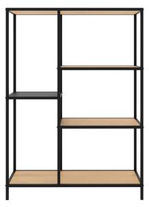 Библиотека от декор от дъб в черен и естествен цвят 80x112x35 cm Altino – Unique Furniture