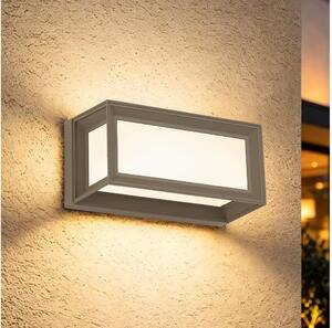 Brilagi - LED външно стенно осветително тяло със сензор PARKER LED/12W/230V сиво IP44