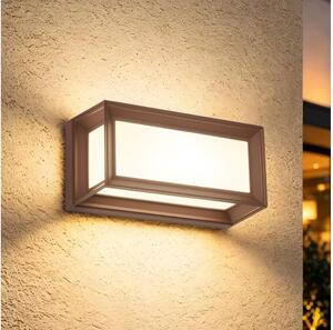 Brilagi - LED външна стенна лампа с сензор PARKER LED/12W/230V кафява IP44