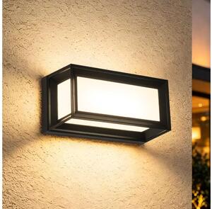 Brilagi - LED външно стенно осветително тяло със сензор PARKER LED/12W/230V черно IP44
