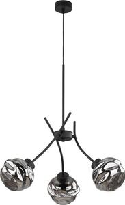 Polилей на кабел ZULIA 3xE27/15W/230V черен/опушен