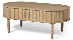 Масичка за кафе от декор от дъб в естествен цвят 60x120 cm Meta – Unique Furniture