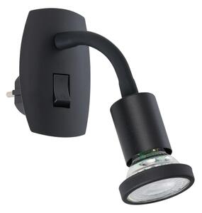 Eglo 300913 - LED осветително тяло за контакт PARRINI 1xGU10/4,5W/230V черно