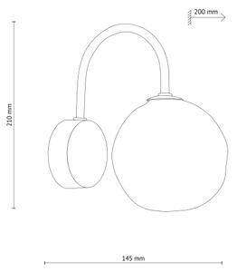 Стенно осветително тяло LAVA 1xG9/8W/230V бронзово/опушено бежово
