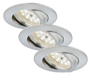Briloner 7209-039 - Комплект от 3 LED вградени таванни осветителни тела за баня ATTACH LED/5W/230V IP23