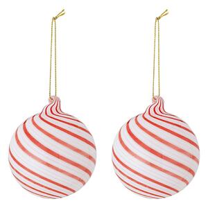 Стъклени коледни топки в комплект от 2 бр. ø 8 cm Zwirl – Bloomingville