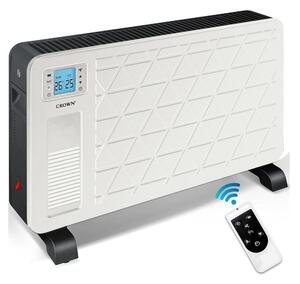 Конвектор Crown RCH-8302 Rally, 2300W, 3 степени на мощност, защита от прегряване, LCD дисплей, Wi-Fi контрол, бял