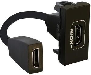 Legrand Розетка HDMI 1 мод. с кабел 15см. цвят Черен Mosaic - 079478L