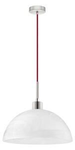 LED полилей на кабел 1xE27/60W/230V бял/червен