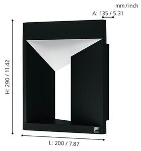 Eglo 98748 - LED външно стенно осветително тяло NEMBRO LED/10W/230V IP54