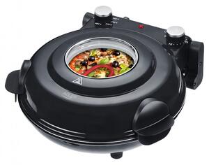 Електрическа фурна за пица Adler AD 6314, 1200W, 31.5 см, До 400C, 5 настройки на температурата, Таймер, Черен